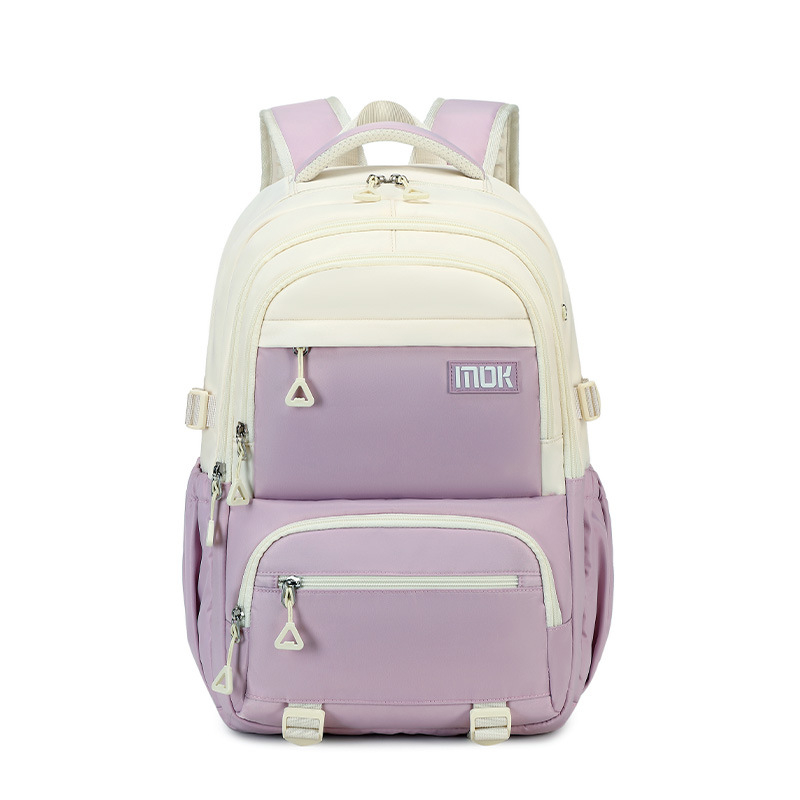 Középiskolás hátizsák – nagy kapacitású, ultra könnyű, vízálló, gerincvédővel, kopásálló, városi minimalist stílus