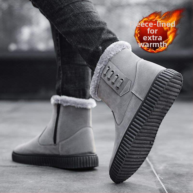 Снежни ботуши - водоустойчиви, топли, подплатени с флис, Ultra-Fiber Leather горна част, гумена подметка