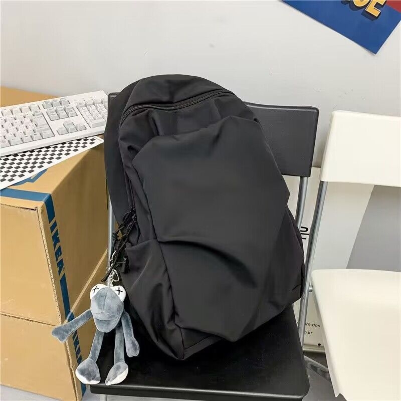 Kadimu unisex najlonski ruksak za kampus – Velika kapaciteta, Kompatibilan s laptopom, Zakrivljene naramenice, Gradski minimalistički stil