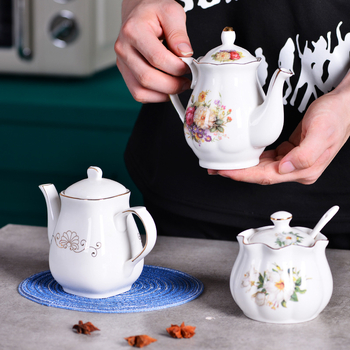 Σετ κεραμικών βάζων καρυκεύματος με χρυσή δαντέλα, κατάλληλα για στερεές καρυκεύσεις, δυνατότητα εκτύπωσης λογοτύπου, προσαρμογή, ποιότητα πρώτης τάξης