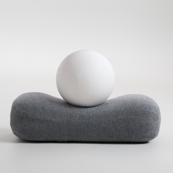 Портативна туристическа възглавничка за шия за къмпинг и офис (паметна пяна, памучно-вискозна тъкан, полиуретанов пълнеж, овална форма, двойно използване – мек/твърд)