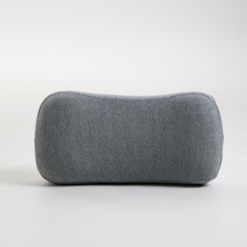 Портативна туристическа възглавничка за шия за къмпинг и офис (паметна пяна, памучно-вискозна тъкан, полиуретанов пълнеж, овална форма, двойно използване – мек/твърд)