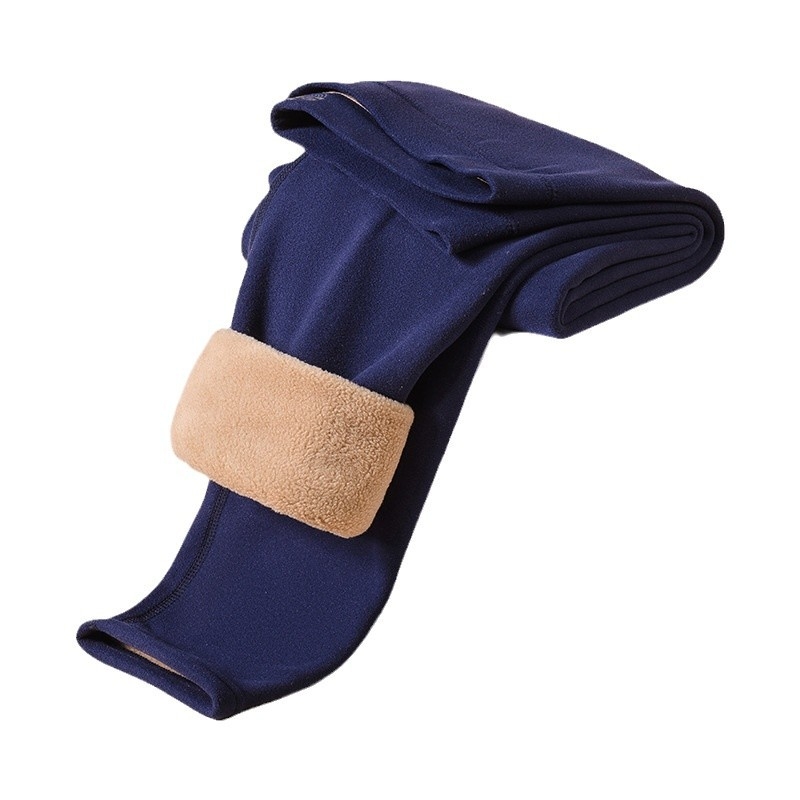 Muške hlače od camel hair s flisom i velurom, podrška za koljena i oblikovanje tijela, ekstra debele 301-350 g/m²