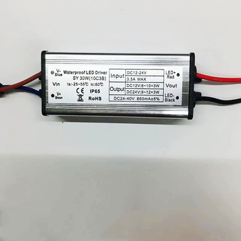 DC-DC Boost tápegység alacsonyfeszültségű napelemes közvilágításra, IP66 vízálló, 50W, bemenet 12–24V, külső szerelés