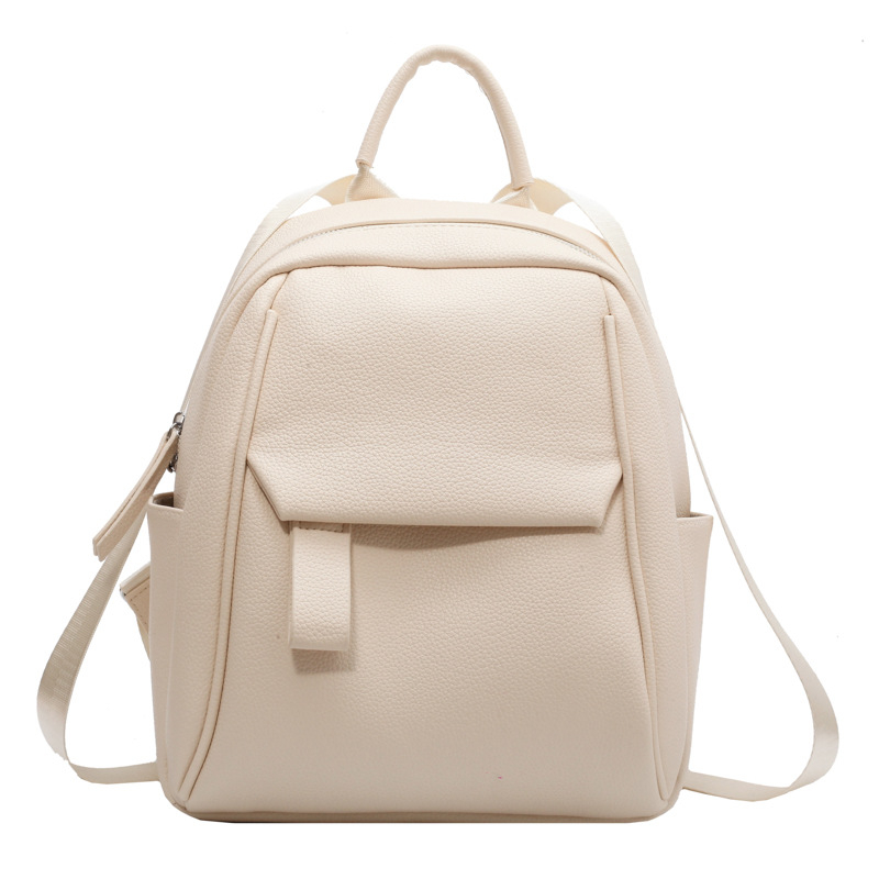 Női PU bőr hátizsák texturált felülettel, divatos könnyű luxus minimalist dizájn; kapacitás 20–35 L; elfér akár 8 hüvelykes laptop; légáteresztő; görbült vállpánt