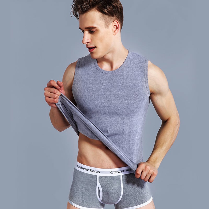 Ανδρικό γιλέκο με ευρύ ώμο, διαπνέουσα πλεκτή ύφανση, πολυεστέρας 95–100%, λαιμόκοψη crewneck, μεσαίου βάρους 141–160 g/m², καλοκαίρι