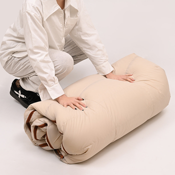 Gólya tollal töltött hálózsák, széles kockás mintával, kültéri kempingezéshez, -30°C; súly 400/700/1000 g; bélés 320T pongee; anyag Nylon; boríték-stílus