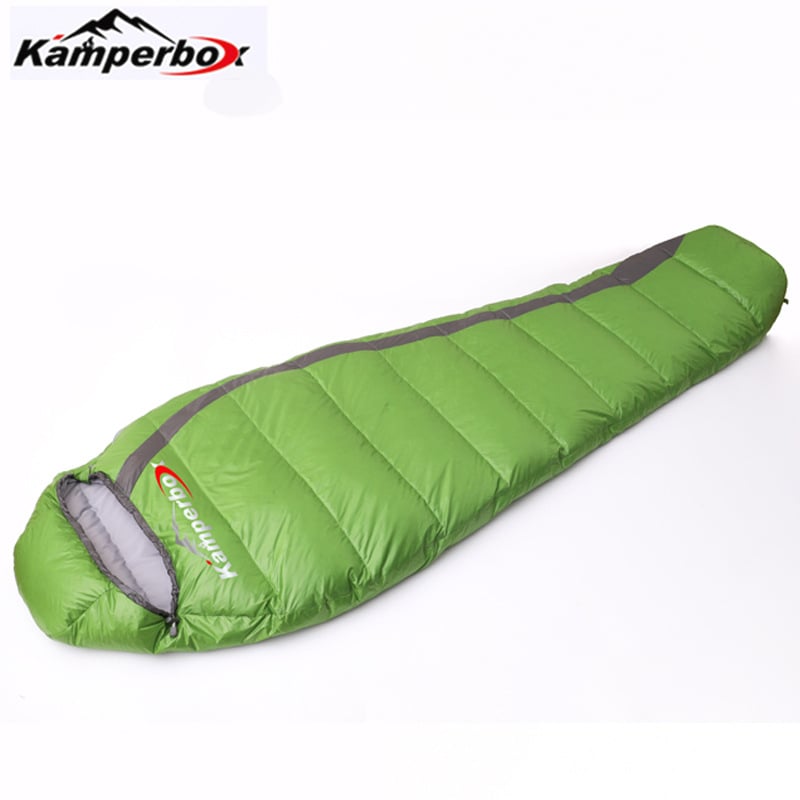 Camperbox spavaći vreća u stilu mumije, punjena guščjim perjem, najlonska tkanina, poliester podstava, Cozy 300