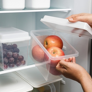 SANADA műanyag frissességmegőrző doboz, egyszerű stílus, élelmiszer-tároló, tárolás és frissesség megőrzése