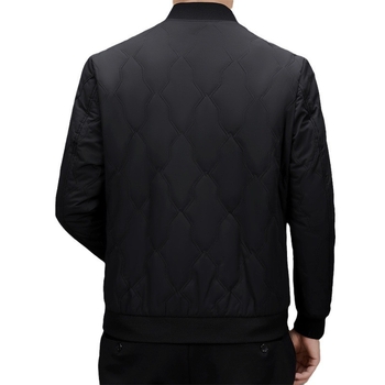 Férfi baseball galléros bélelt dzseki, külső anyag nylon 85%, töltet poliészter, bélés poliészter, cipzáras záródás