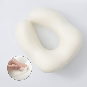 Perne de gât în formă de U pentru călătorii, spumă memory, țesătură moale și elastică, design modern minimalist, pentru adulți