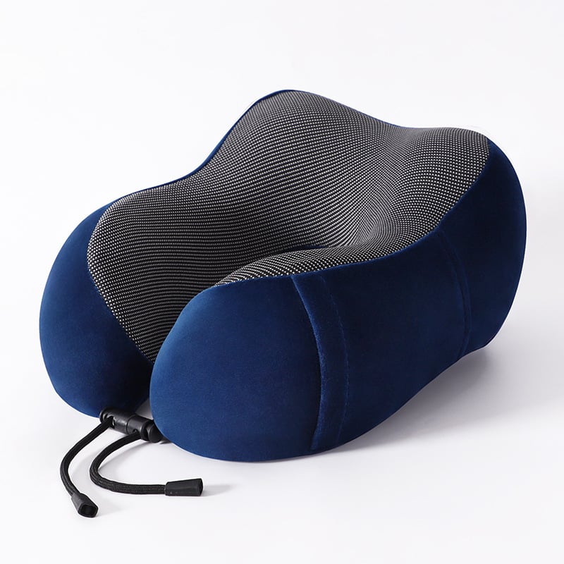 Perne de gât în formă de U pentru călătorii, spumă memory, țesătură moale și elastică, design modern minimalist, pentru adulți