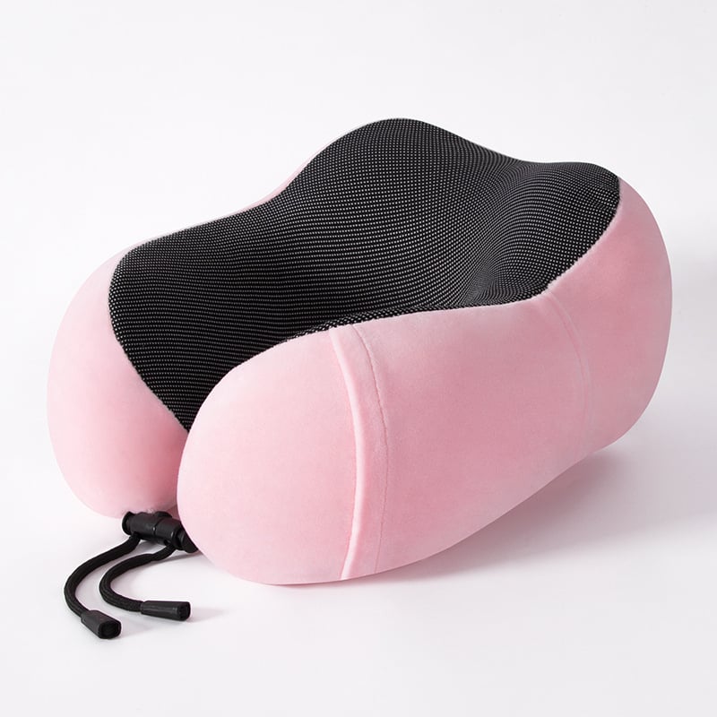 Perne de gât în formă de U pentru călătorii, spumă memory, țesătură moale și elastică, design modern minimalist, pentru adulți