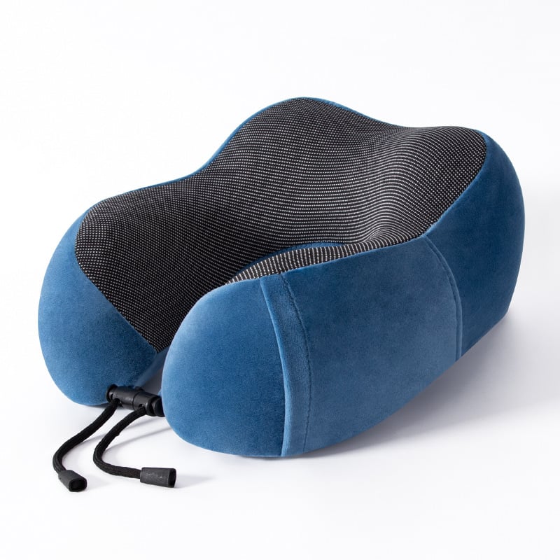Perne de gât în formă de U pentru călătorii, spumă memory, țesătură moale și elastică, design modern minimalist, pentru adulți