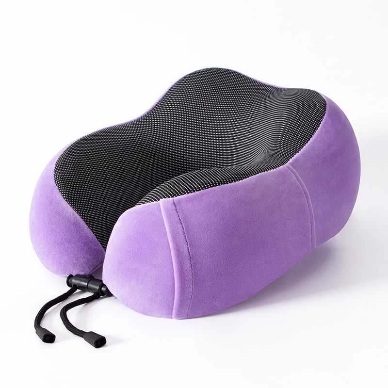 Perne de gât în formă de U pentru călătorii, spumă memory, țesătură moale și elastică, design modern minimalist, pentru adulți