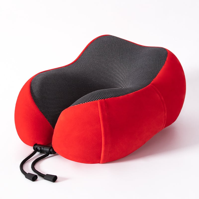 Perne de gât în formă de U pentru călătorii, spumă memory, țesătură moale și elastică, design modern minimalist, pentru adulți