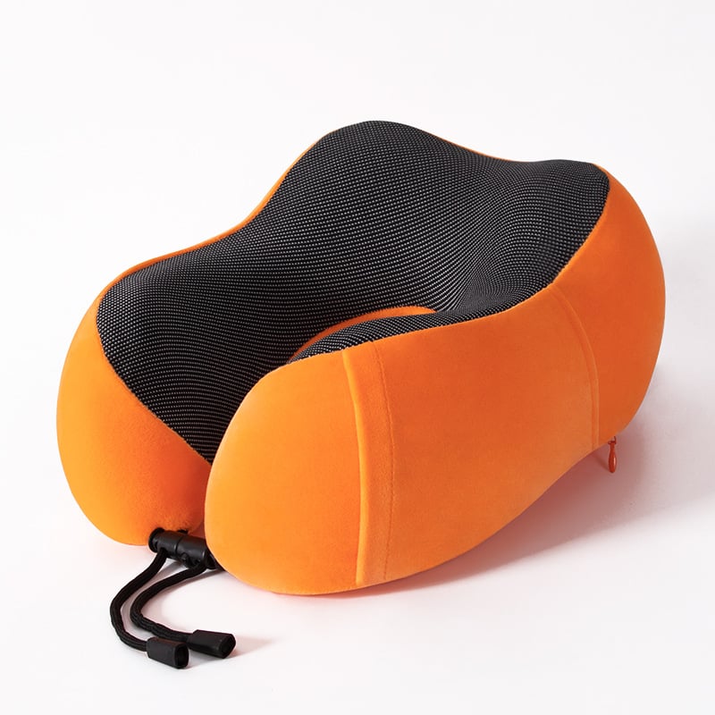 Perne de gât în formă de U pentru călătorii, spumă memory, țesătură moale și elastică, design modern minimalist, pentru adulți