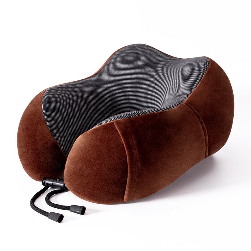 Perne de gât în formă de U pentru călătorii, spumă memory, țesătură moale și elastică, design modern minimalist, pentru adulți