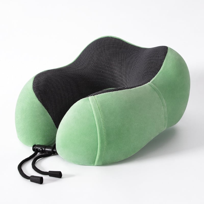 Perne de gât în formă de U pentru călătorii, spumă memory, țesătură moale și elastică, design modern minimalist, pentru adulți