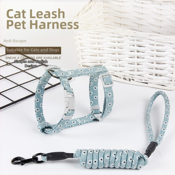 Mačji harnes i kaiš za mačke – japanski stil, prilagodljiv, platno, Billion Pet, paket 200 kom