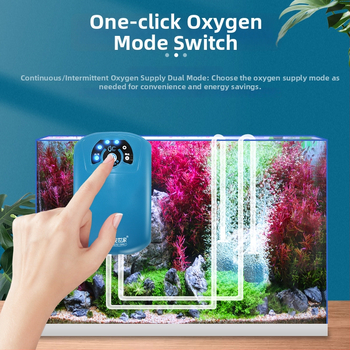 Портативна кислородна помпа с литиева батерия, безшумна, AC/DC захранване, за открит риболов