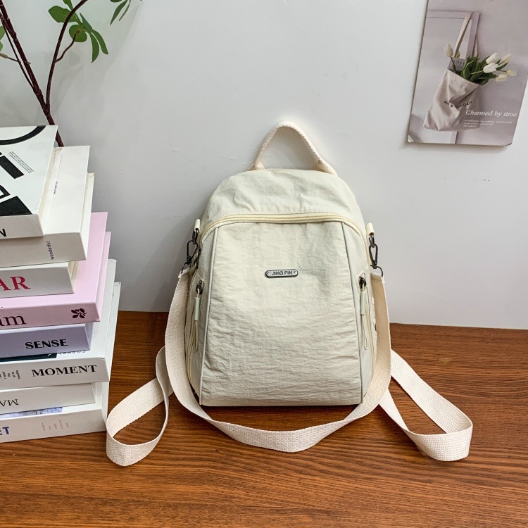 Ruksak, velika kapaciteta, najlon, zatvarač, gradski minimalistički stil, unutarnji pretinac (mezzanin)