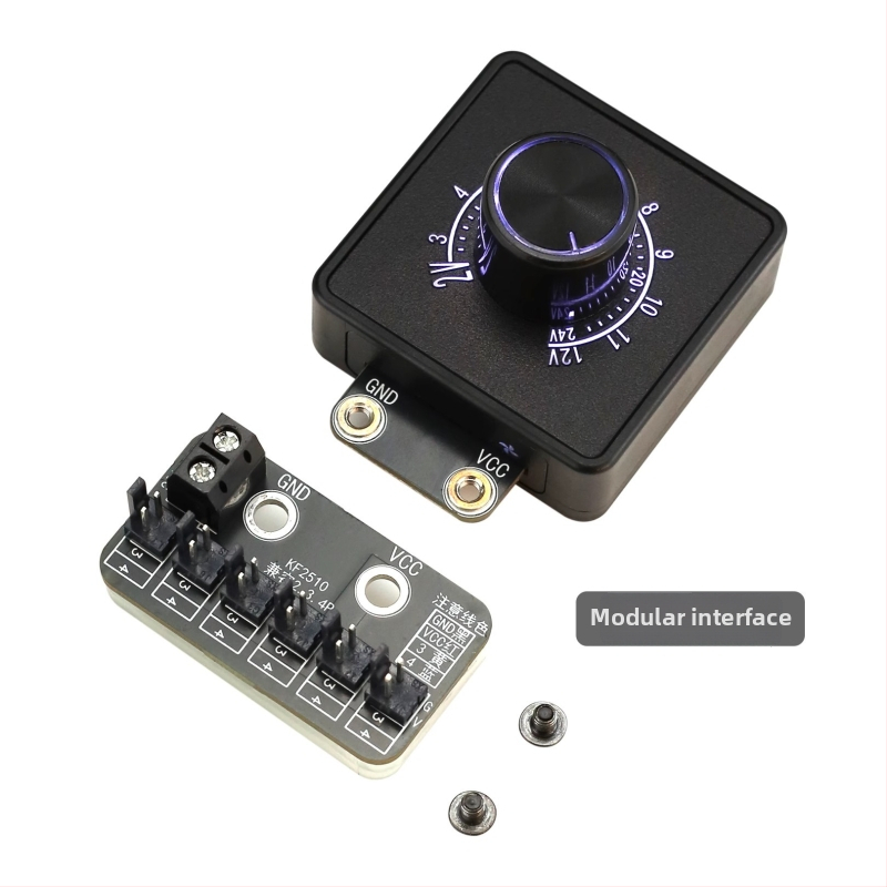 DC regulátor rýchlosti ventilátora pre 2-3-4 vodičové ventilátory, 12V–24V, modul splitter pre DIY PC vodné chladenie