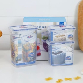Plastična kutija za ručak, 3-dijelni set, pogodna za mikrovalnu, ponovno upotrebljiva