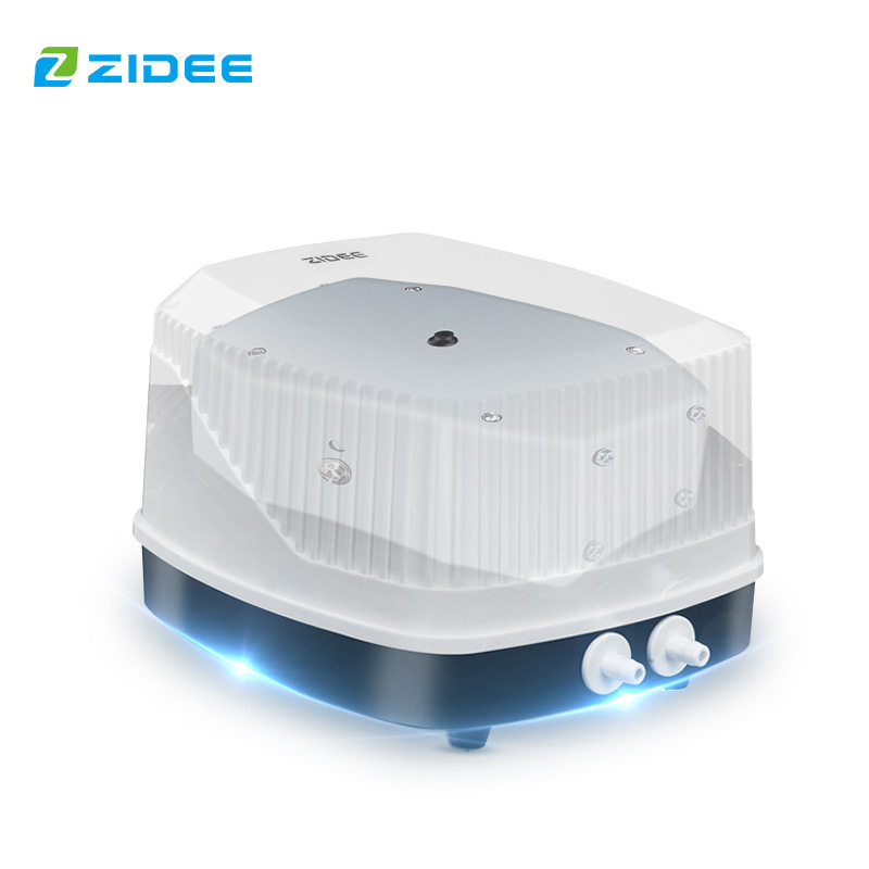 Диафрагмена аквариумна помпа за кислород, висок въздушен поток, тихо функциониране (≤35 dB), регулируема скорост, AC захранване, тегло 1,5 кг, OEM/ODM поддръжка, лиценз за частна марка