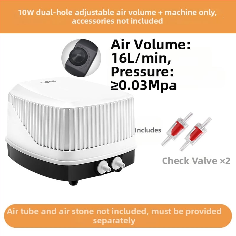Диафрагмена аквариумна помпа за кислород, висок въздушен поток, тихо функциониране (≤35 dB), регулируема скорост, AC захранване, тегло 1,5 кг, OEM/ODM поддръжка, лиценз за частна марка
