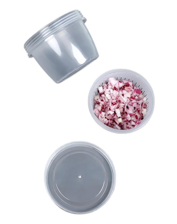 Kružni set kutija za čuvanje svježine s poklopcima i odvodom, PP plastika, kapacitet 301–500 ml, model 4166