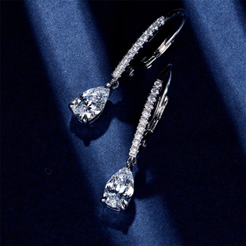 Naušnice od bakra, elektroplatirane, kapkovitog oblika, ZZLTD