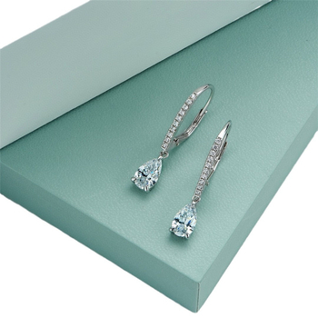 Naušnice od bakra, elektroplatirane, kapkovitog oblika, ZZLTD