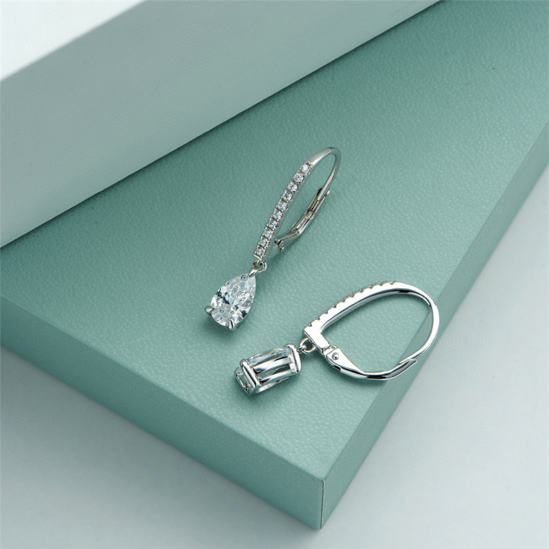 Naušnice od bakra, elektroplatirane, kapkovitog oblika, ZZLTD