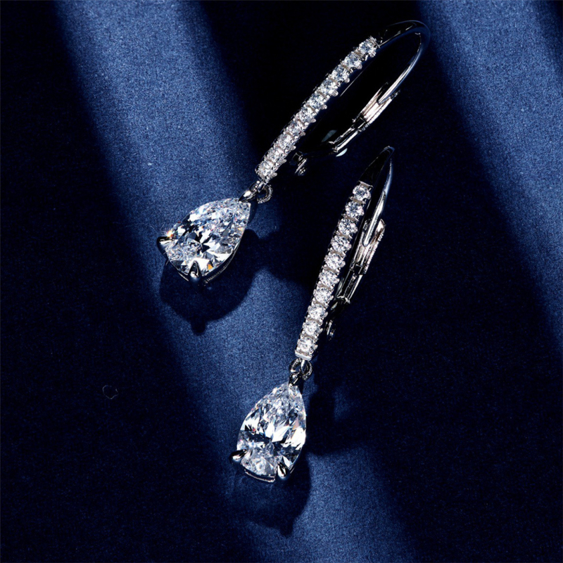 Naušnice od bakra, elektroplatirane, kapkovitog oblika, ZZLTD