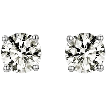 Moissanitne naušnice s četiri kandže, srebrno obložene za žene, umjetni dijamant, bakrena ušna igla, dizajn mašna