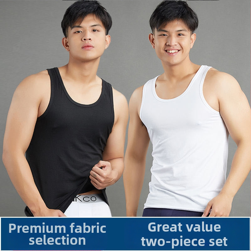 Ανδρικό αμάνικο τοπ - αναπνεύσιμο, εφαρμοστό, Πολυεστέρας 90-95%, στρογγυλή λαιμόκοψη, Καλοκαίρι 2024