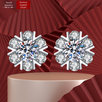 Bakrene naušnice s elektroplatinskim premazom, japansko-korejski stil, svježi i slatki dizajn; kategorija: naušnice