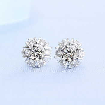 Bakrene naušnice s elektroplatinskim premazom, japansko-korejski stil, svježi i slatki dizajn; kategorija: naušnice