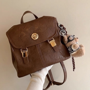 Női PU válltáska retro stílusban, vászon bélés, rejtett cipzáras zseb, 2025 nyár