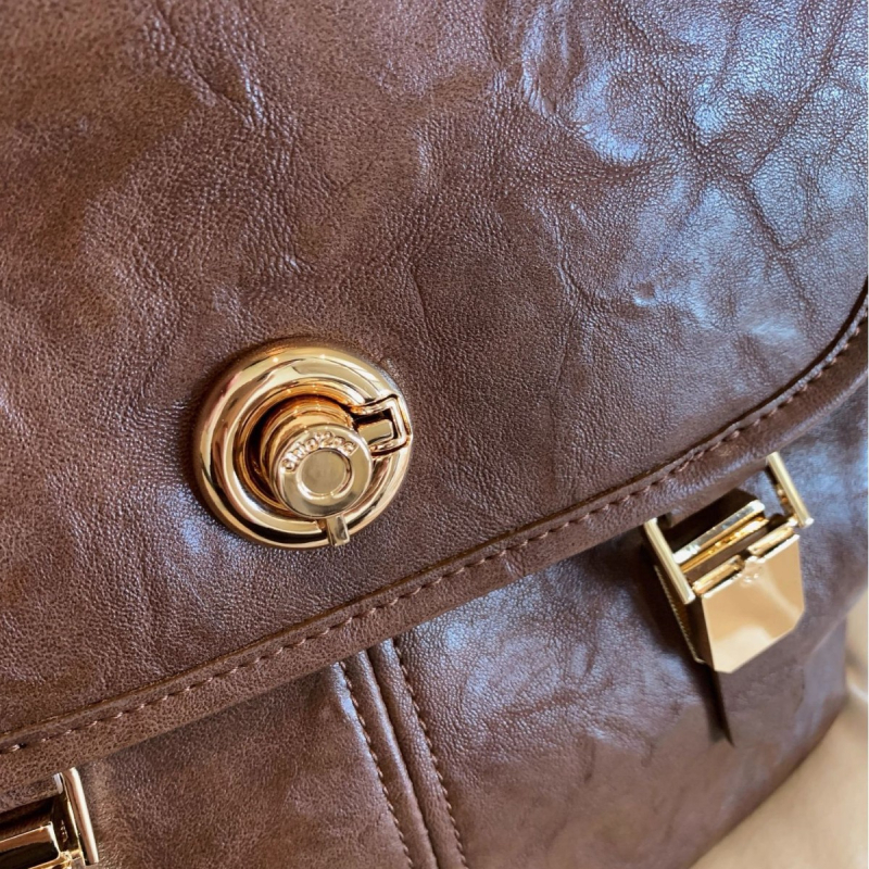 Női PU válltáska retro stílusban, vászon bélés, rejtett cipzáras zseb, 2025 nyár