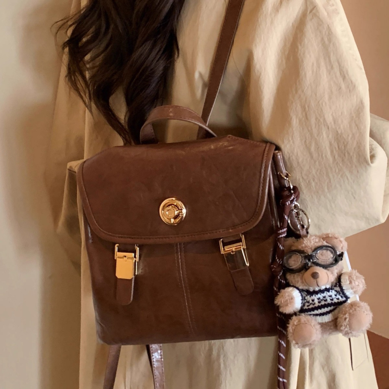 Női PU válltáska retro stílusban, vászon bélés, rejtett cipzáras zseb, 2025 nyár