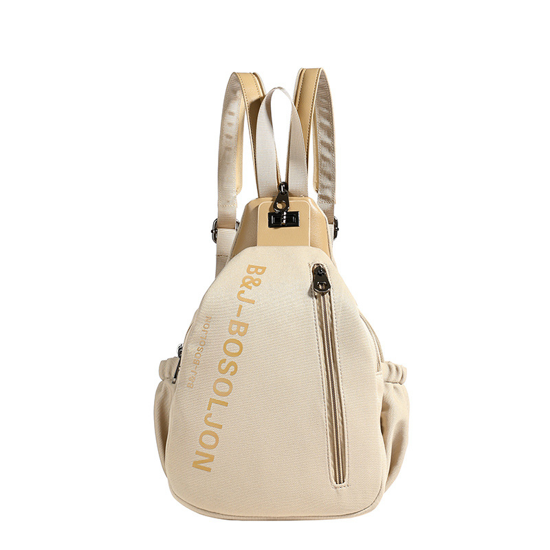 Ženski ruksak s crossbody dizajnom, velika kapaciteta, gradski minimalistički stil (Oxford platno; kapacitet ispod 20 L)