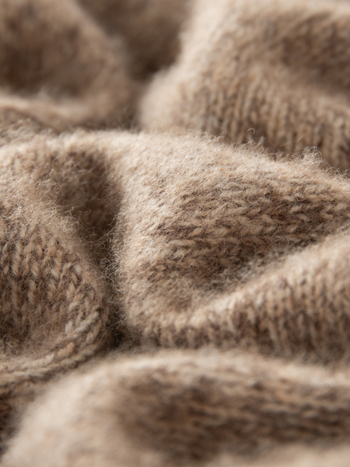 Мъжки кашмирен кардиган с 7-гейдж двойна нишка, удебелен, с яка тип лапел, 30-35% кашмир