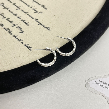 Fülbevalók — réz test + 925 ezüst fülstift, elektroplatírozott felület, könnyed luxus stílus