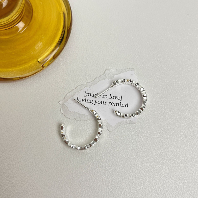 Fülbevalók — réz test + 925 ezüst fülstift, elektroplatírozott felület, könnyed luxus stílus