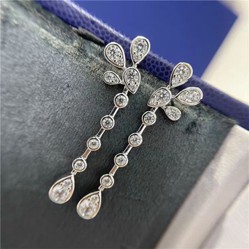 Bakarne naušnice s geometrijskim dizajnom, elektroplatirane, za žene