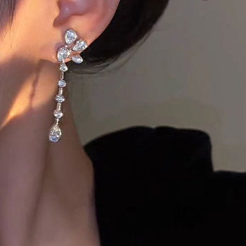 Bakarne naušnice s geometrijskim dizajnom, elektroplatirane, za žene