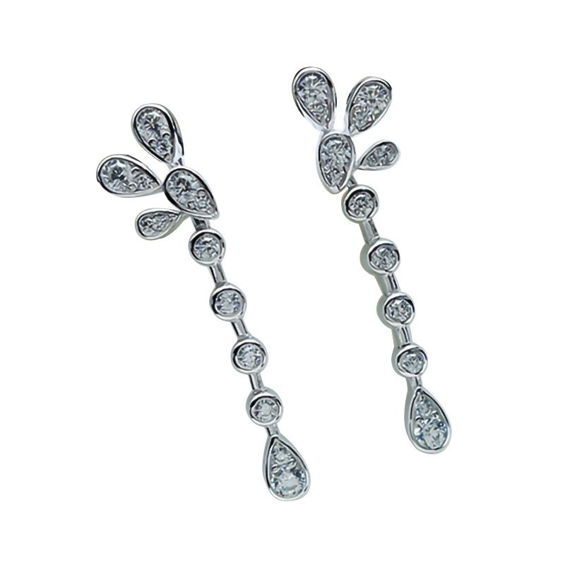 Bakarne naušnice s geometrijskim dizajnom, elektroplatirane, za žene