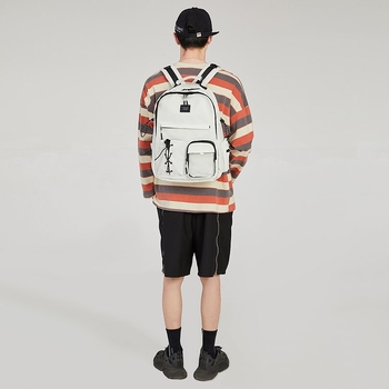 Harajuku utcai stílusú hátizsák, nylon anyagú, 20–35L kapacitás, laptop zseb, cipzáras zárás, dupla vállpánt